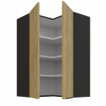 Κρεμαστό ντουλάπι γωνιακό Monar 60x60 GN 90 2F 60x60x90