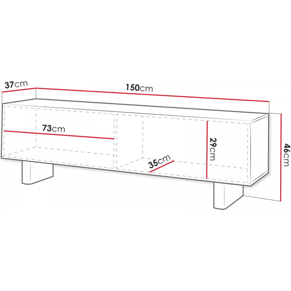 Έπιπλο Τηλεόρασης Toyo 150x37x46