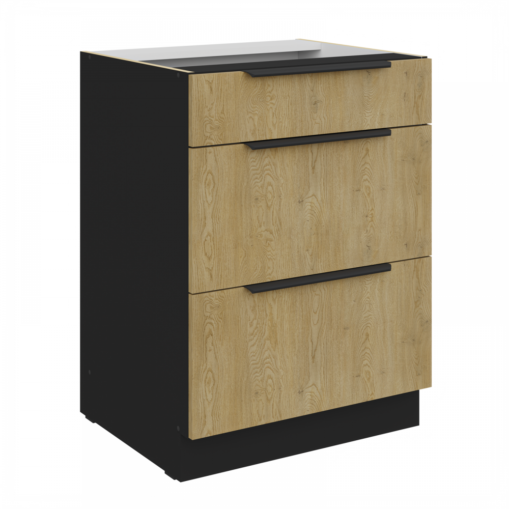 Επιδαπέδιο ντουλάπι Monar 60 D 3S BB 60x52x82