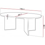 Τραπεζάκι Σαλονιου Gelizo-Μαύρο 110x65x52