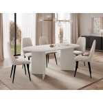 Τραπέζι Gelizo-Γκρεζ 185x90x75