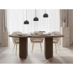Τραπέζι Wotkon-Φυσικό Σκούρο 185x90x75