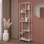 Βιβλιοθήκη Avensia-Μπεζ 60x28x198