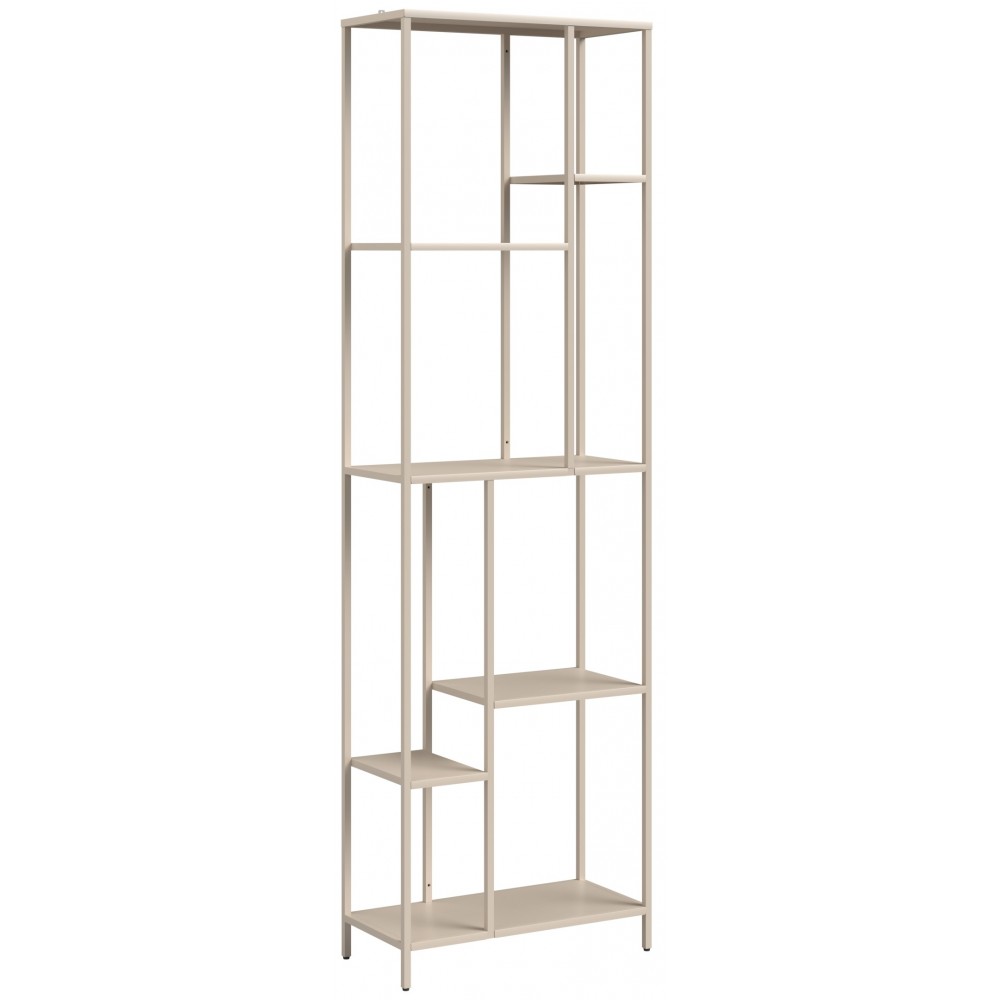 Βιβλιοθήκη Avensia-Μπεζ 60x28x198
