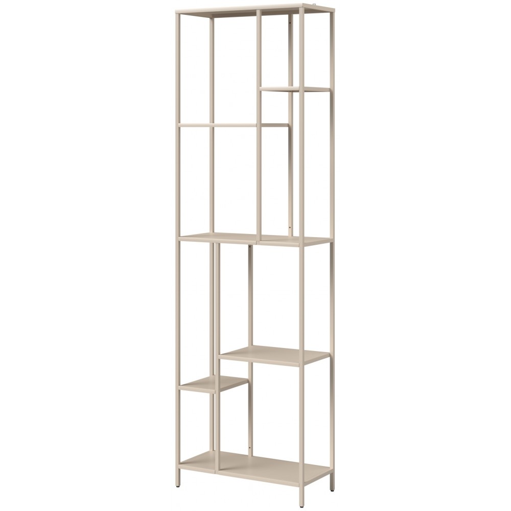 Βιβλιοθήκη Avensia-Μπεζ 60x28x198