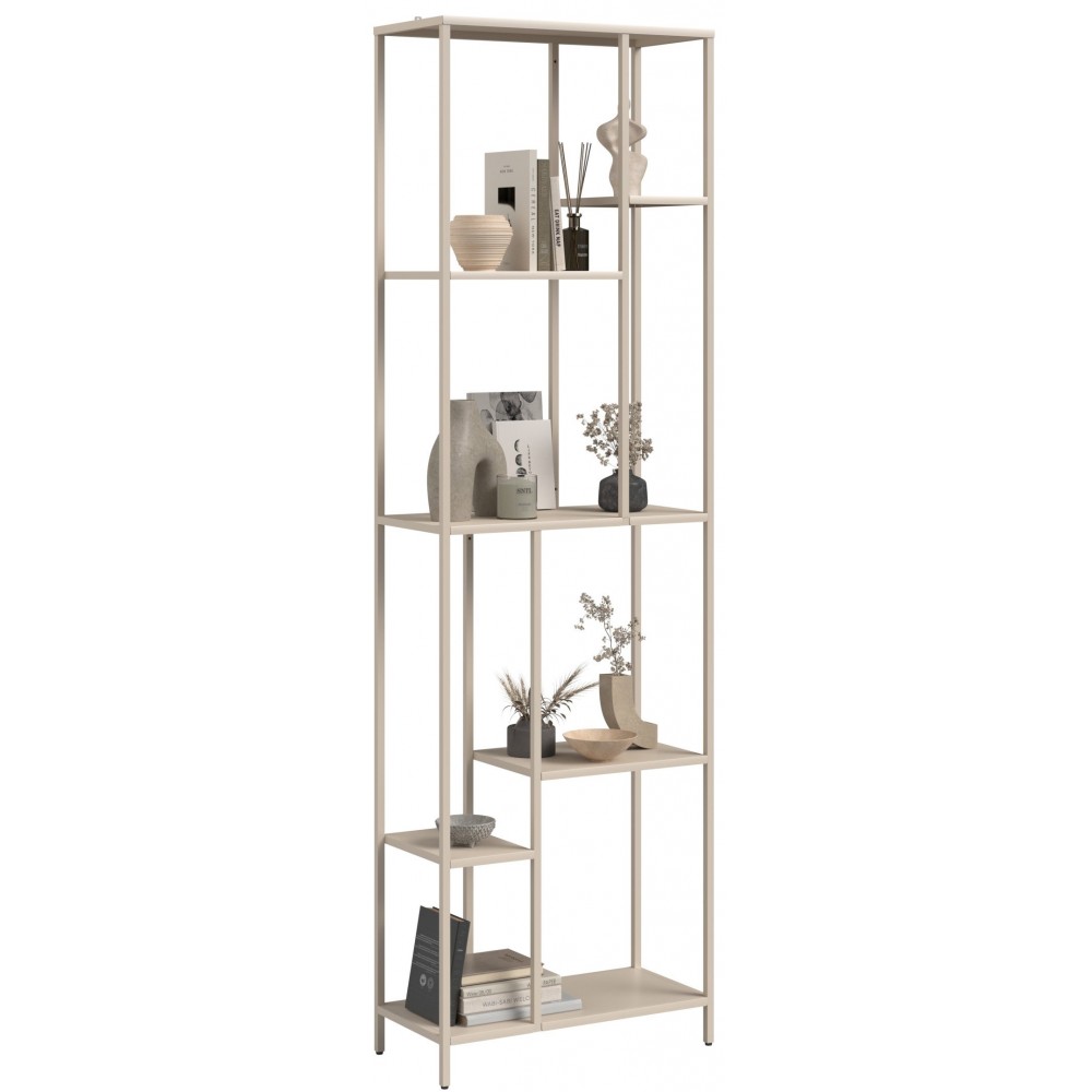 Βιβλιοθήκη Avensia-Μπεζ 60x28x198