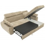 Γωνιακός Καναπές Plaza L-Μπεζ 255x170x98