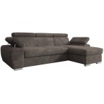 Γωνιακός Καναπές Plaza L-Καφέ 255x170x98