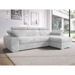 Γωνιακός Καναπές Plaza L-Γκρι 255x170x98
