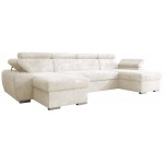 Γωνιακός Καναπές Plaza U-Εκρού 255x170x98