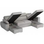 Γωνιακός Καναπές Plaza U-Εκρού 255x170x98