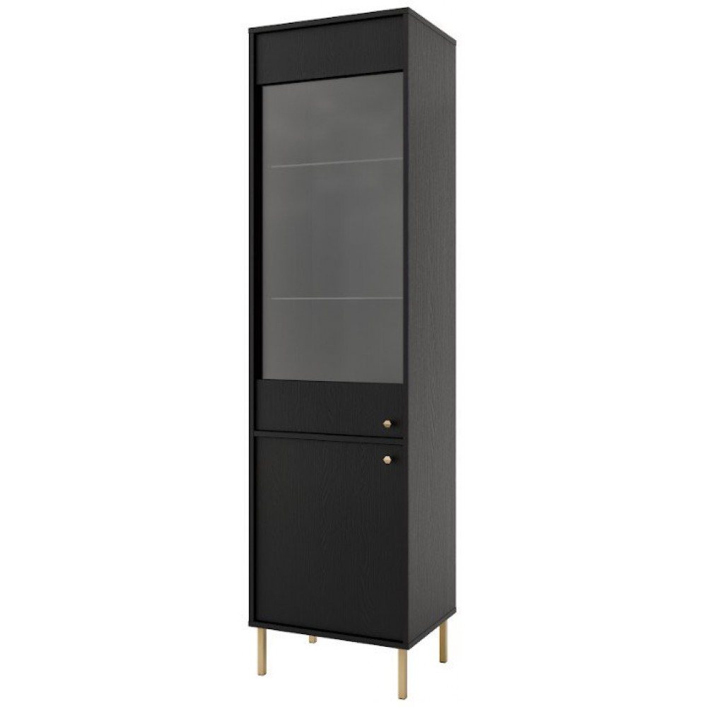 Βιτρίνα Siera-Μαύρο 52x41x195