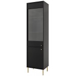 Βιτρίνα Siera-Μαύρο 52x41x195