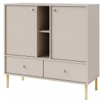 Μπουφές Siera 2F 2S Shelf-Μπεζ 100x41x95