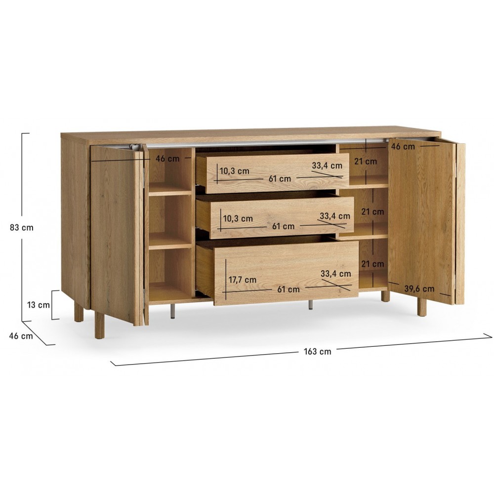 Μπουφές Well Plus 163.5x46x83