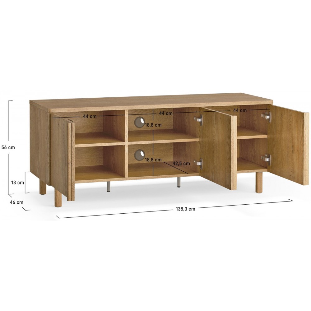 Έπιπλο τηλεόρασης Well Mini 138.3x46x56