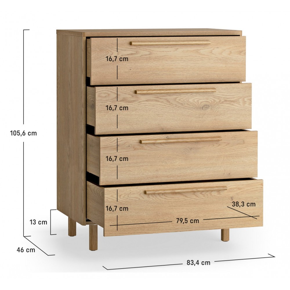 Συρταριέρα Well 83.4x46x105.6