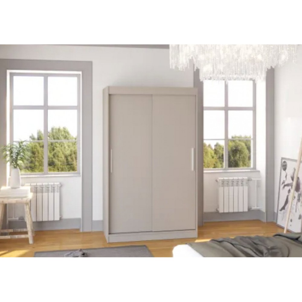 Ντουλάπα Austin 120 συρόμενη-Γκρεζ 120x58x200