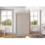 Ντουλάπα Austin 120 συρόμενη-Γκρεζ 120x58x200