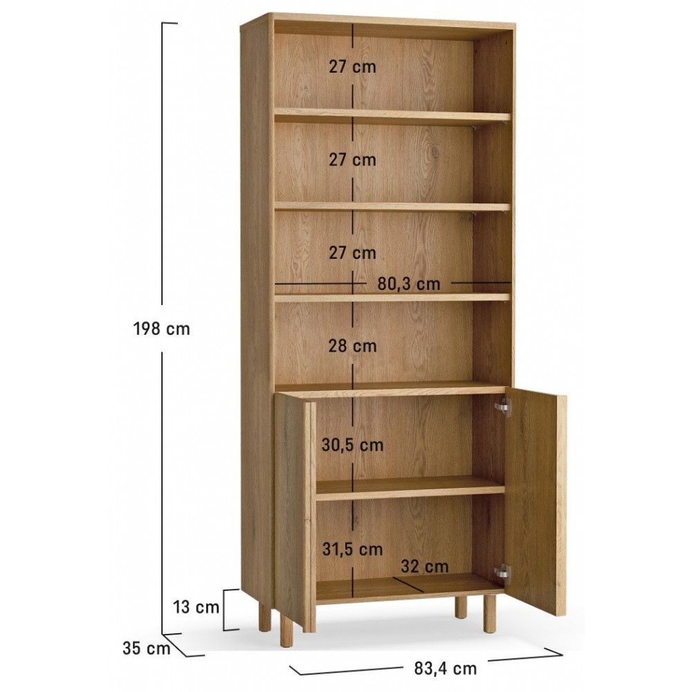 Βιβλιοθήκη Well 83.4x35x198
