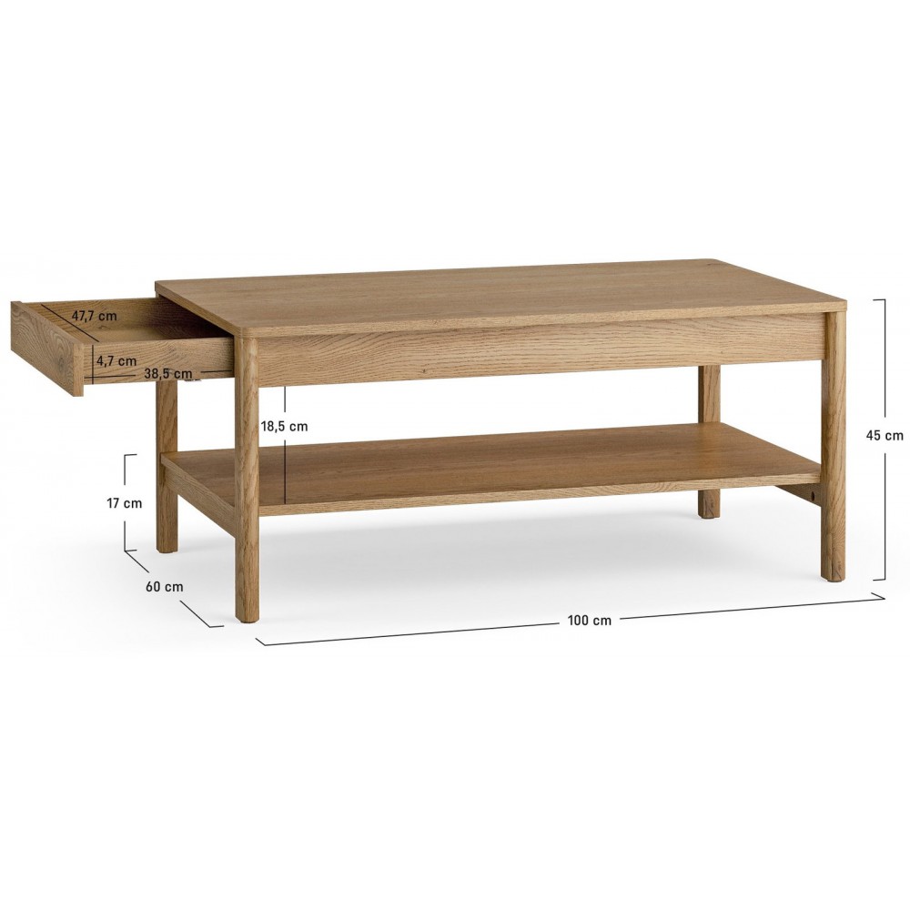 Τραπεζάκι Σαλονιού Well 100x60x45