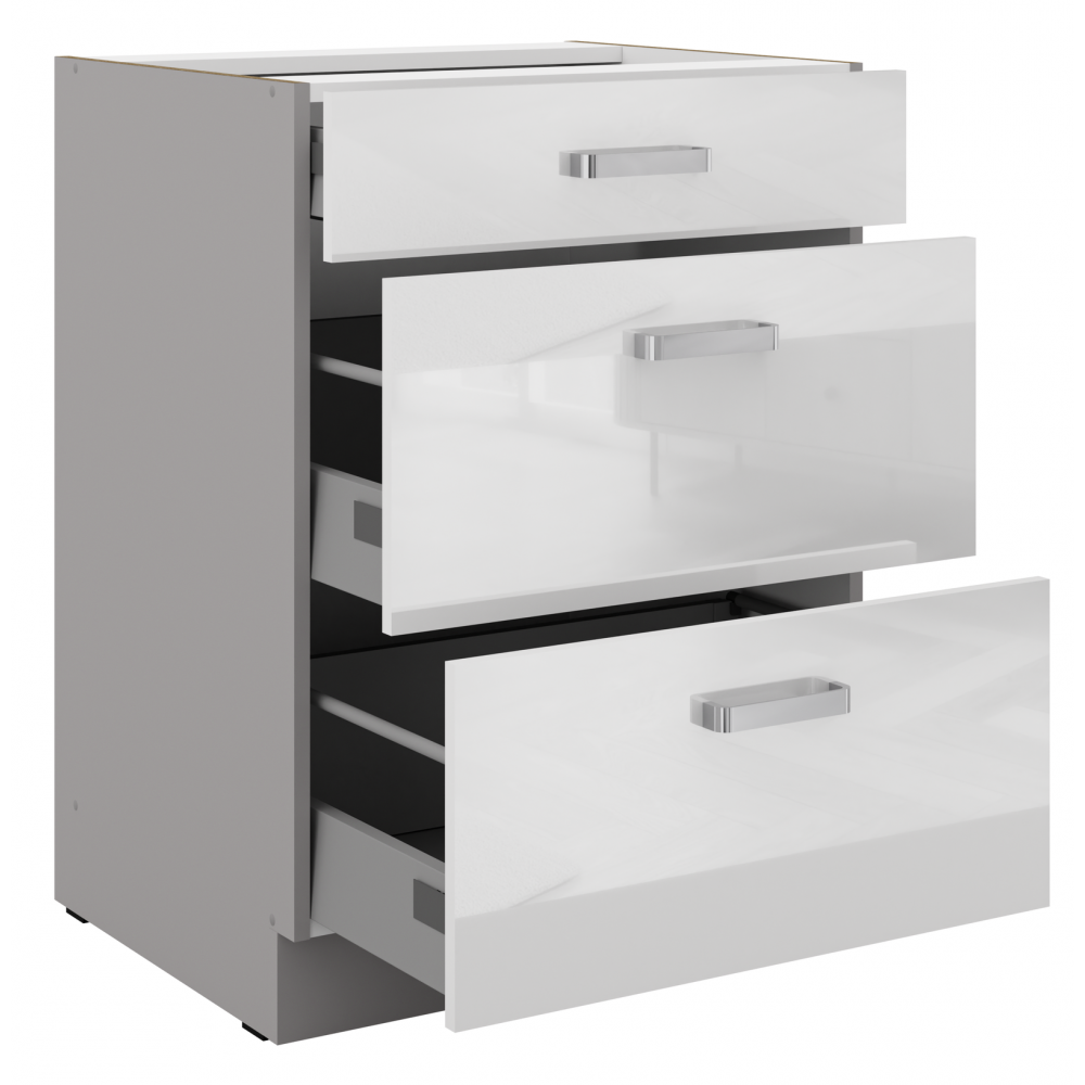 Επιδαπέδιο ντουλάπι Ramon 60 D 3S BB 60x52x82