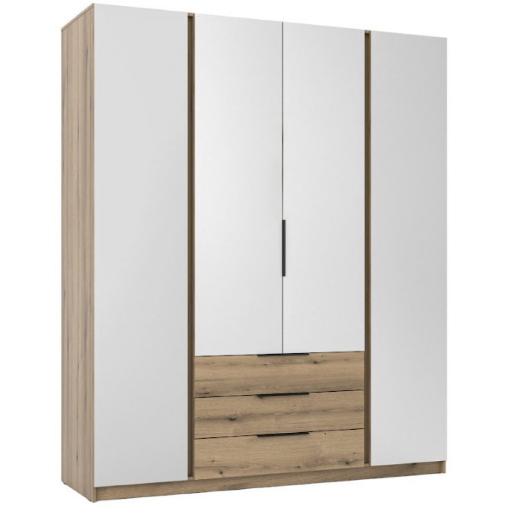 Ντουλάπα Luke M 3S Τετράφυλλη 200x62x239