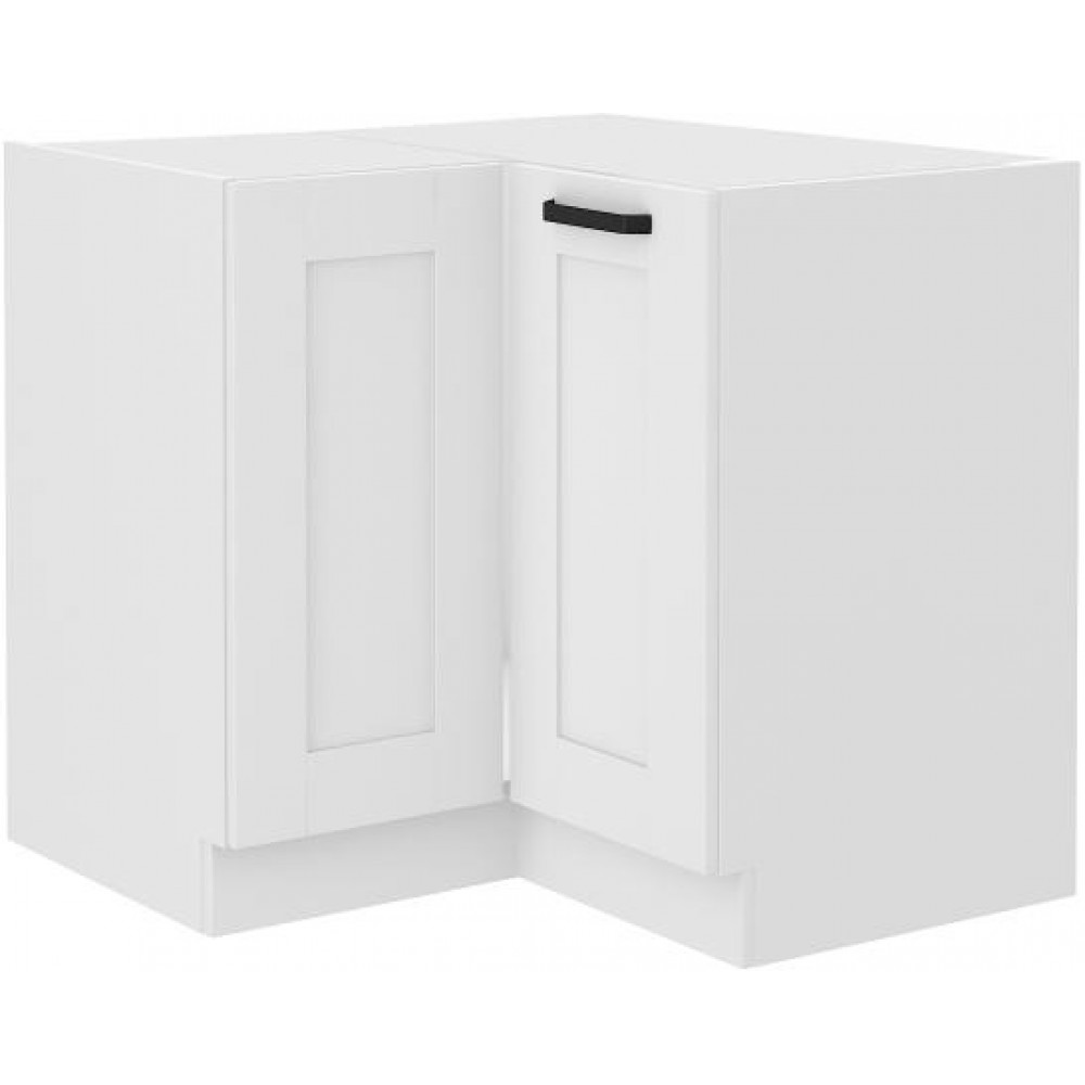 Επιδαπέδιο ντουλάπι γωνιακό Nelor 90x90 DN 2F BB-Λευκό 84.5x84.5x82