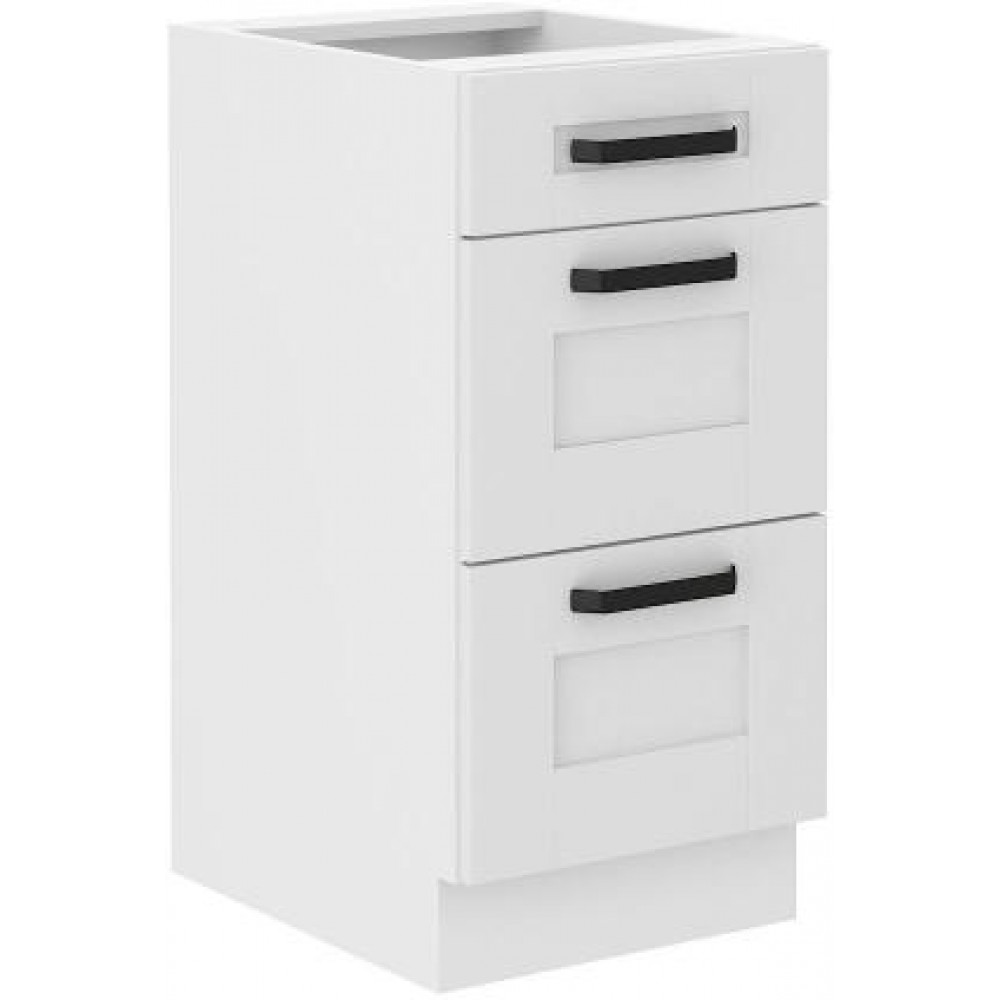 Επιδαπέδιο ντουλάπι Nelor 40 D 3S BB-Λευκό 40x52x82
