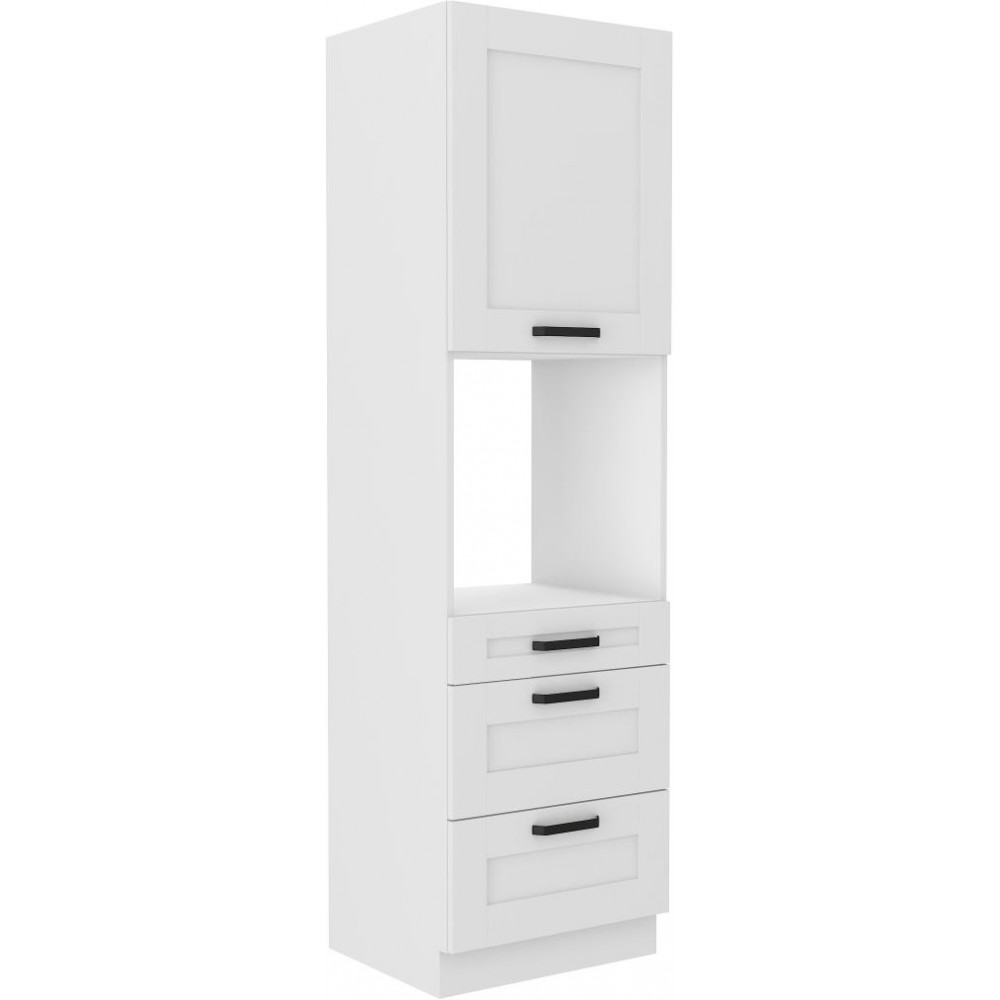 Επιδαπέδιο ντουλάπι Nelor 60 DPS 210 3S 1F-Λευκό 60x57x210