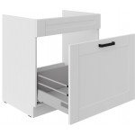 Επιδαπέδιο ντουλάπι Nelor 80 ZL 1S BB-Λευκό 80x52x82