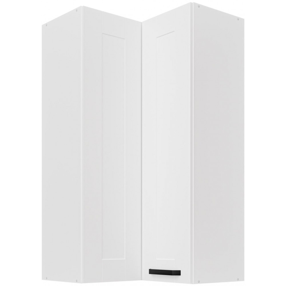 Κρεμαστό ντουλάπι γωνιακό Nelor 60x60 GN 108 2F-Λευκό 60x60x107.5