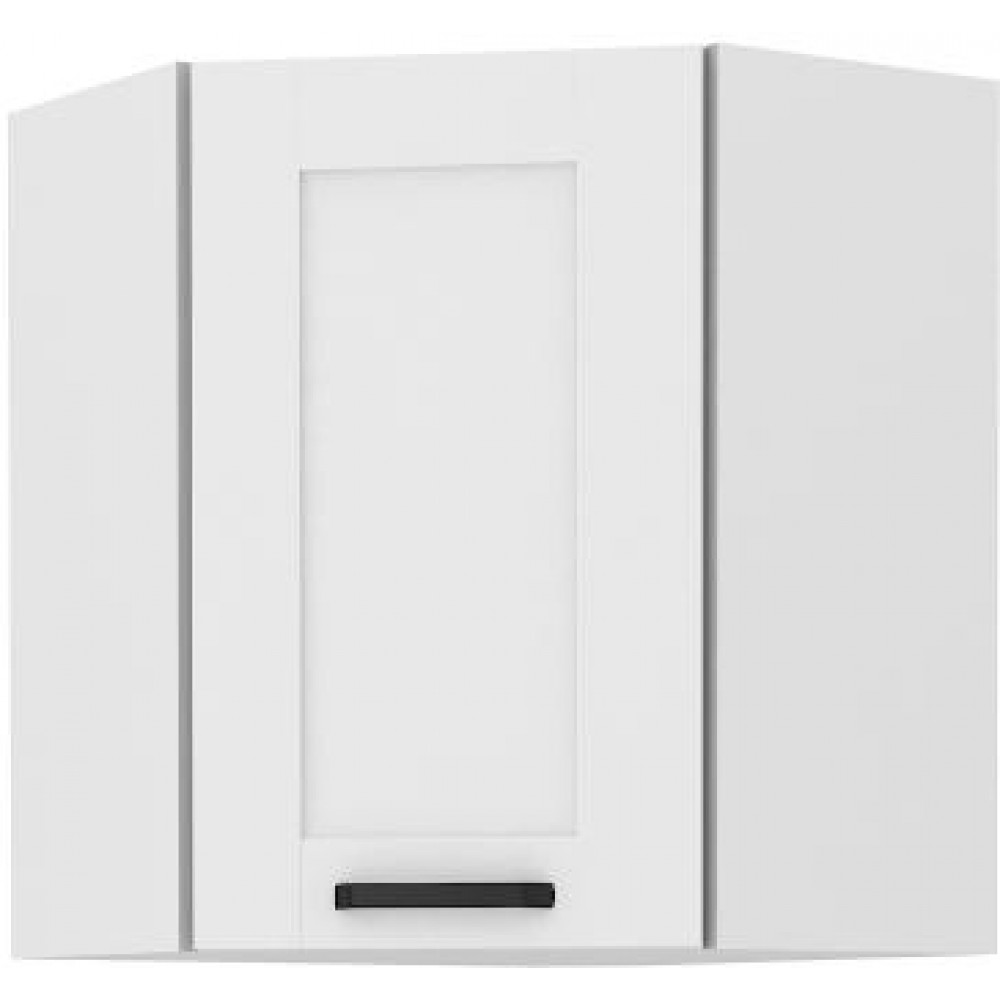 Κρεμαστό ντουλάπι γωνιακό Nelor 60x60 GN 72 1F-Λευκό 60x60x71.5