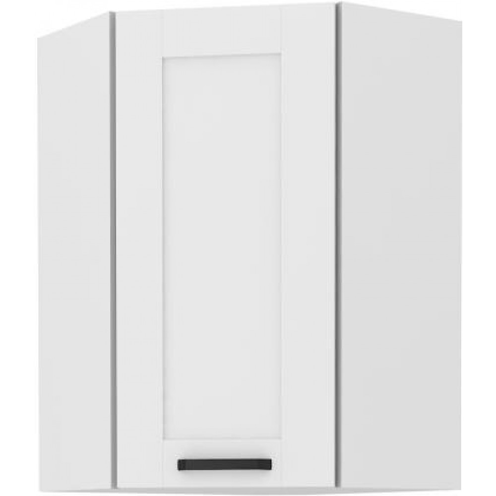 Κρεμαστό ντουλάπι γωνιακό Nelor 60x60 GN 90 1F-Λευκό 60x60x90