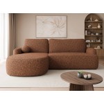 Γωνιακός καναπές Loridu-Αριστερή-Καφέ 250x174x90