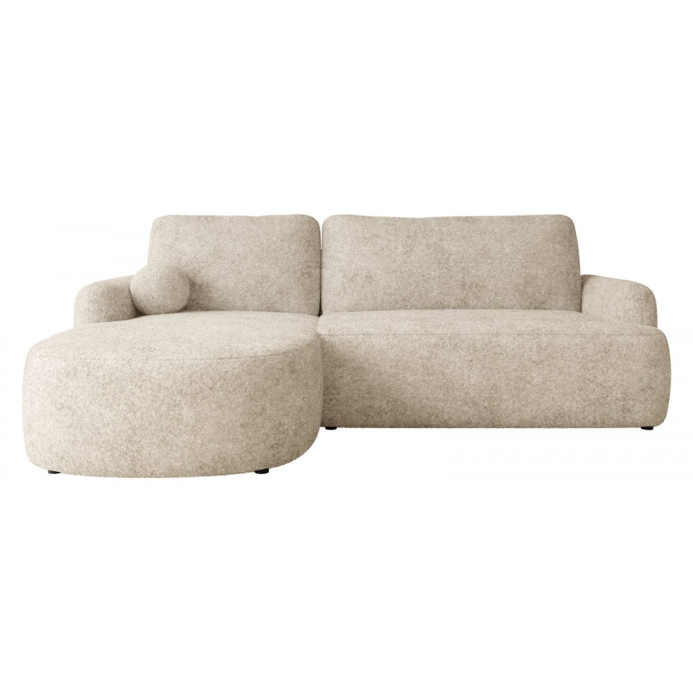 Γωνιακός καναπές Loridu-Αριστερή-Άμμος 250x174x90