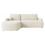 Γωνιακός καναπές Loridu-Αριστερή-Εκρού 250x174x90