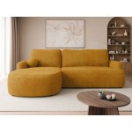 Γωνιακός καναπές Loridu-Αριστερή-Κίτρινο 250x174x90