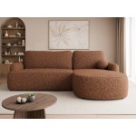 Γωνιακός καναπές Loridu-Δεξιά-Καφέ 250x174x90