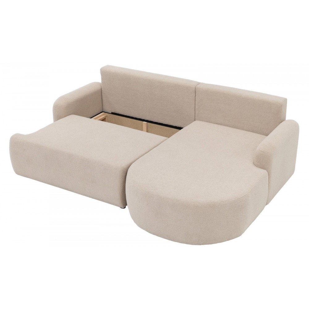 Γωνιακός καναπές Loridu-Δεξιά-Άμμος 250x174x90