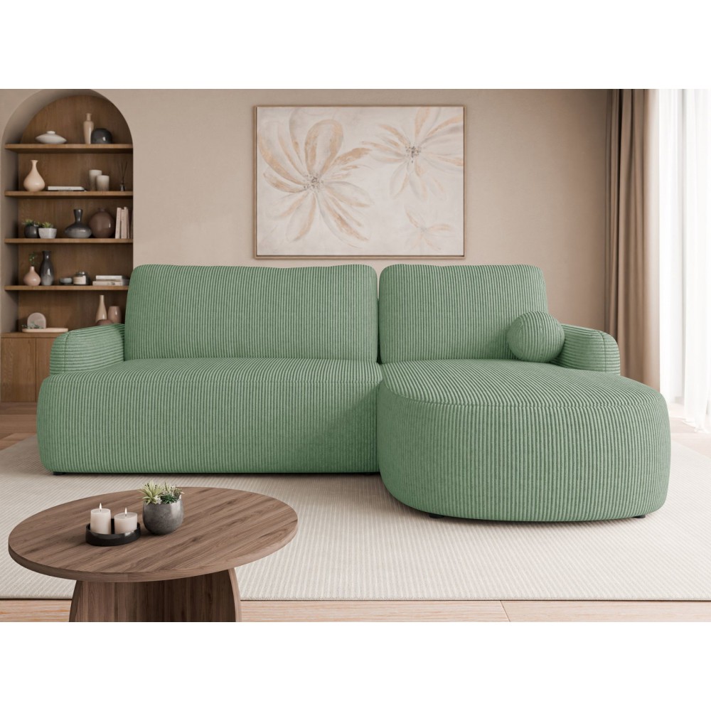 Γωνιακός καναπές Loridu-Δεξιά-Μέντα 250x174x90