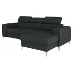Γωνιακός Καναπές Almeria Mini-Γκρι-Δεξιά-Ύφασμα 255x165x99