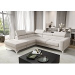 Γωνιακός καναπές Soreko Plus-Εκρού-Δεξιά 250x225x99