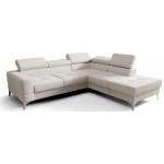 Γωνιακός καναπές Soreko Plus-Εκρού-Δεξιά 250x225x99