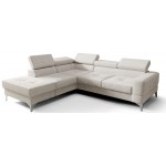Γωνιακός καναπές Soreko Plus-Εκρού-Αριστερή 250x225x99