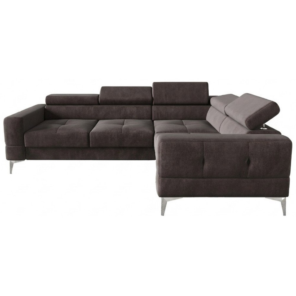 Γωνιακός καναπές Soreko-Καφέ-Δεξιά 250x180x99