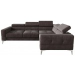 Γωνιακός καναπές Soreko-Καφέ-Δεξιά 250x180x99