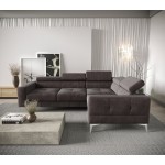 Γωνιακός καναπές Soreko-Καφέ-Αριστερή 250x180x99