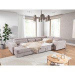 Γωνιακός Καναπές Teralia-Γκρι Ανοιχτό-Δεξιά 347x196x94