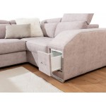 Γωνιακός Καναπές Teralia-Γκρι Ανοιχτό-Δεξιά 347x196x94